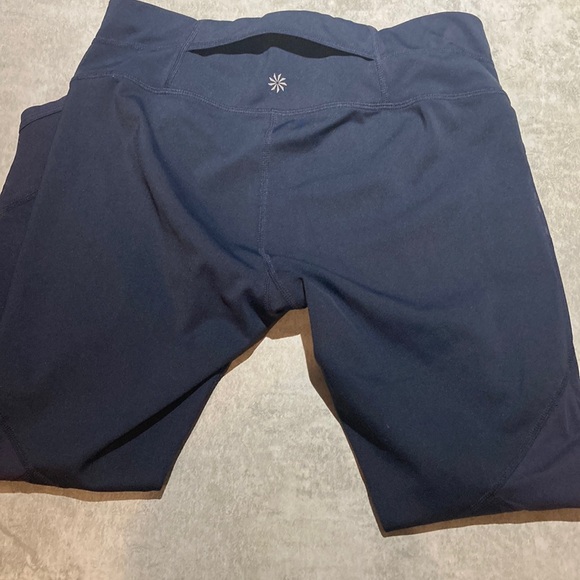 Athleta Aura Sonar Mesh Leggings in Dark Navy Blue Size Small - Picture 7 of 8